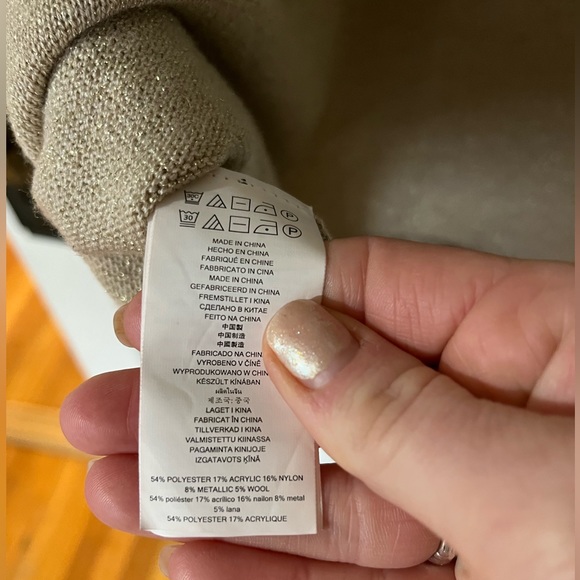 Michael Kors Metallic Gold Long Sleeve Dress - Picture 6 of 6